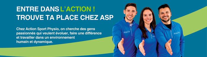 Bannière carrière Action Sport Physio