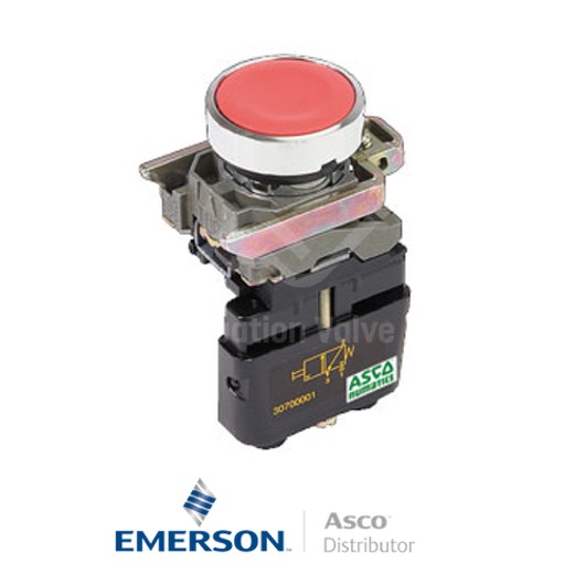 4MM PushIn30701009 Asco Miniature Solenoid Valves Push Button