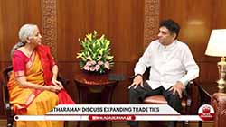 Sajith meets Indian FM Nirmala Sitharaman in Delhi (English)