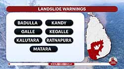 Landslide warnings issued for residents of 12 districts extended (English)