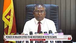 CEB may take up to a month to fully restore electricity supply to entire country (English)