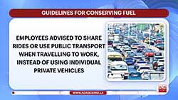 Drastic measures announced to conserve Sri Lanka's energy reserves amidst conflict in Middle East (English)