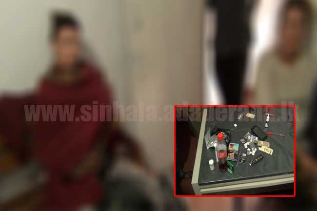  මත්ද්‍රව්‍ය කිහිපයක් සමඟ විදෙස් කතුන් දෙදෙනෙක් අත්අඩංගුවට