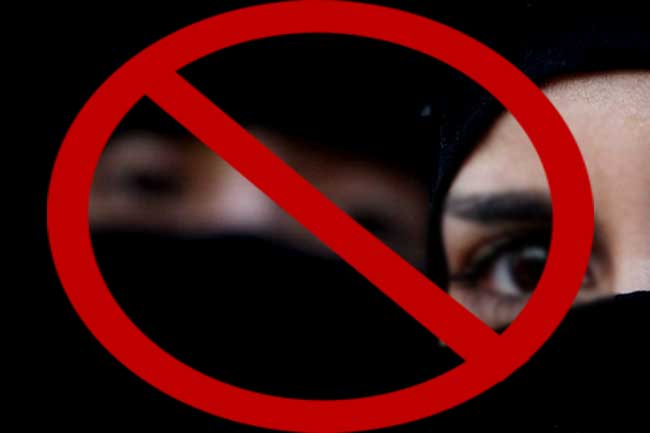 අනන්‍යතාවය තහවුරු කර ගැනීමට බාධාවක්වන මුහුණ ආවරණය හෙට සිට තහනම්