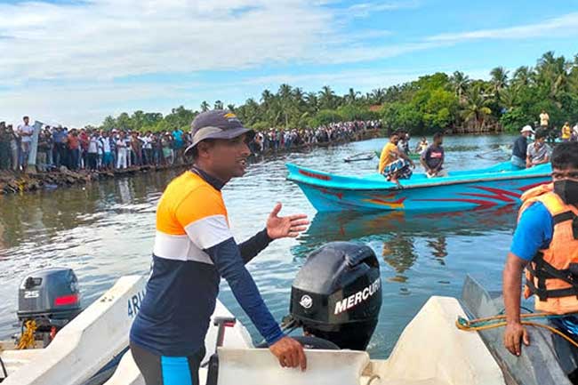දියේ ගිලී අතුරුදන් වූ පිරිස සෙවීමට නාවික කිමිදුම් කණ්ඩායම් අටක්