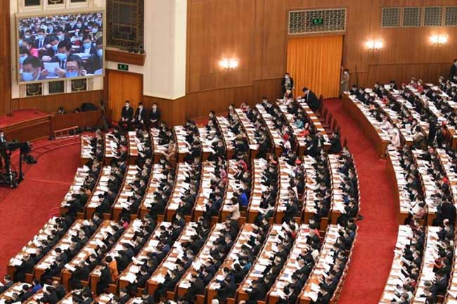 14 වැනි චීන ජාතික මහජන කොංග්‍රසයේ පළමු සැසිවාරය ඇරඹේ