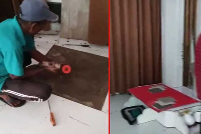 මඟුල් පෝරුව යටින් මතුවුණ ගලි වළ