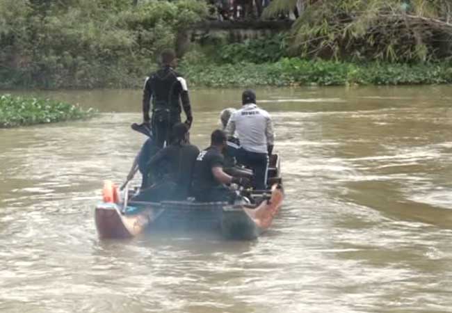 සැකකරුව හඹා ගිය පොලිස් නිලධාරියා අතුරුදන්