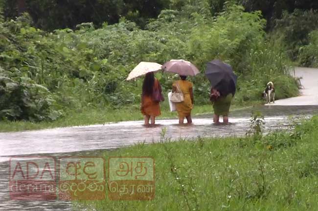 රත්නපුර ඇතුළු ප්‍රදේශ කිහිපයකට ගංවතුර අවදානමක්