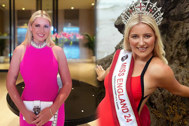 එංගලන්ත රූ රැජින Miss World 2025 තරගය අතරමැද දී ඉවත් වූ හේතුව