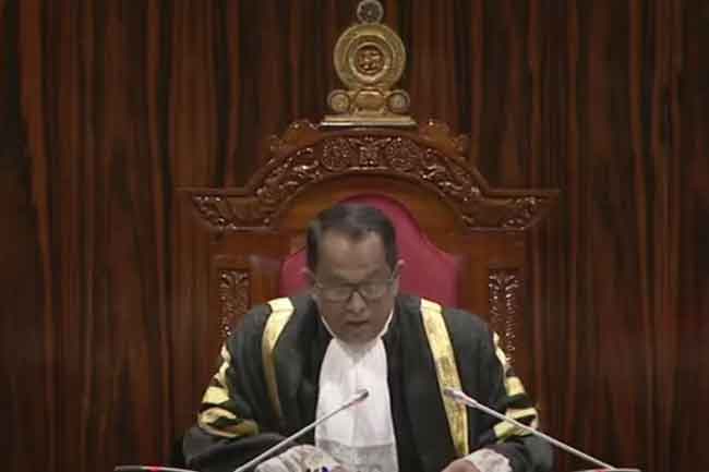 ජනාධිපතිවරුන්ගේ හිමිකම් අවලංගු කිරීමේ පනත් කෙටුම්පත ගැන ශ්‍රේෂ්ඨාධිකරණ තීරණය දැනුම් දෙයි