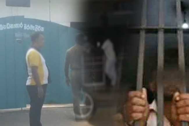 හඳුනාගැනීමේ පෙරට්ටුවකට රැගෙන ආ සැකකරු සරමෙන් ගෙල වැලලාගනී