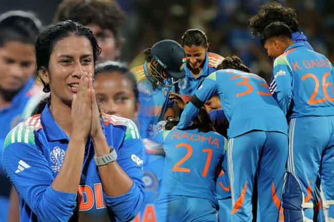 ඉන්දියාව එක්දින කාන්තා ලෝක කුසලාන අවසන් සටනට ඉන්දියාව එක්දින කාන්තා ලෝක කුසලාන අවසන් සටනට