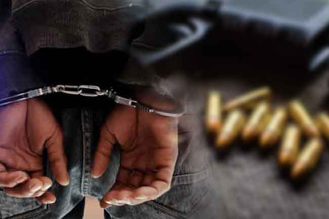 පිස්තෝලයක් සහ උණ්ඩ කිහිපයක් සමගින් ව්‍යාපාරිකයෙකු අත්අඩංගුවට