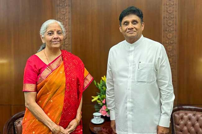 සජිත් - සීතාරාමන් හමුවෙයි