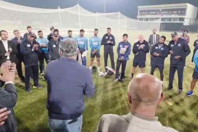 ශ්‍රී ලංකා කණ්ඩායමේ ආරක්ෂාව සොයාබැලීමට PCB සභාපති ක්‍රීඩාංගණයට