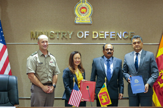 අමෙරිකාව සහ මෙරට අතර අවබෝධතා ගිවිසුමක් අත්සන් කෙරේ