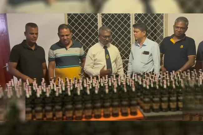 විදෙස් මත්පැන් තොගයක් සමග සැකකරුවකු අත්අඩංගුවට