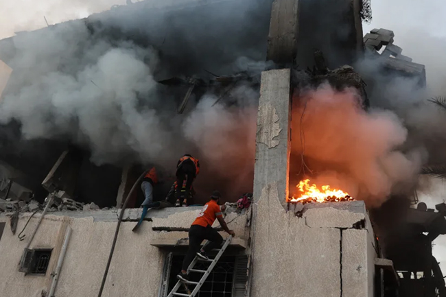 ඊශ්‍රායල ගුවන් ප්‍රහාරවලින් ගාසාහි 22ක් මරුට