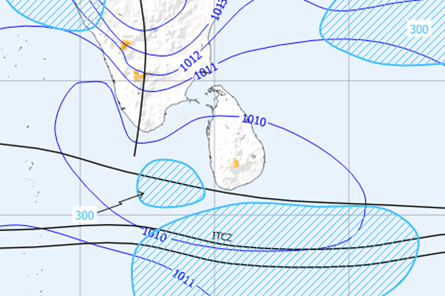 හෙට සිට වැසි වැඩිවෙන ලකුණු