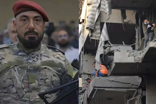 ඊශ්‍රායල ගුවන් ප්‍රහාරයකින්  හිස්බුල්ලා ප්‍රධානියෙක් මරුට 