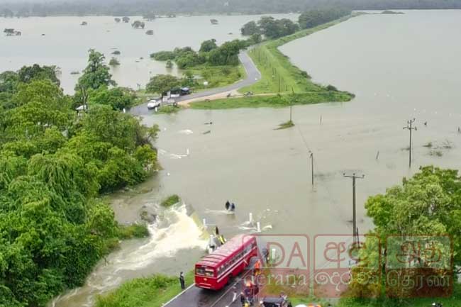 උතුරු මැද හා වයඹ පළාත්වලට සහ ත්‍රිකුණාමලය දිස්ත්‍රික්කයට මි.මී 200 ඉක්මවූ වැසි