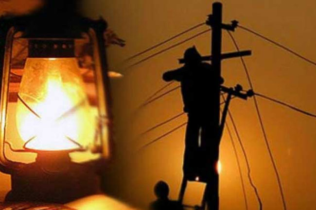 දිවයිනේ ප්‍රදේශ කිහිපයක විදුලිය බිඳ වැටෙයි