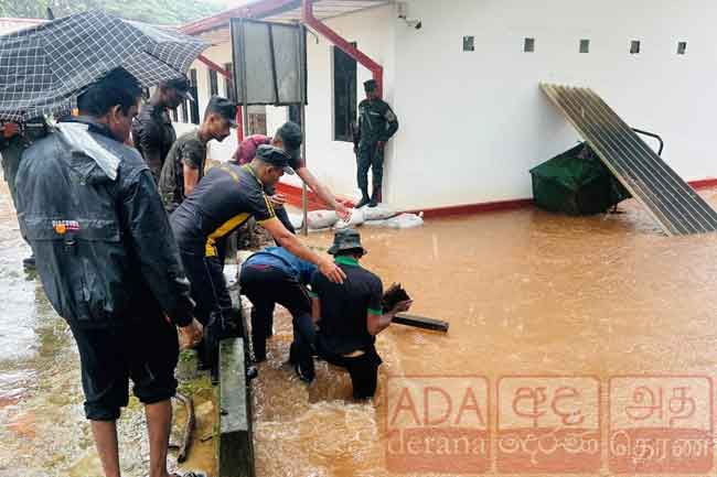 විපතට පත් ජනතාවට සහන සැලසීමට යුද හමුදාව සීරුවෙන්