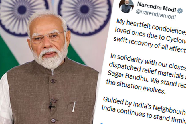 අයහපත් කාලගුණය ගැන  ඉන්දීය අගමැති කනස්සල්ල පළකරයි