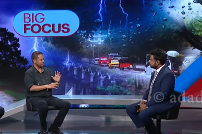 සුළිකුණාටුව ගැන සති දෙකකට පෙර  කාලගුණ ප්‍රධානියා  දෙරණට ඇවිත් කියූ අනාවැකිය