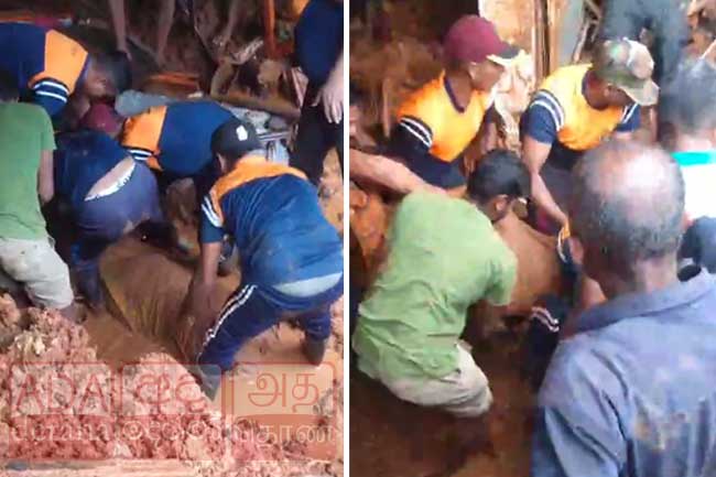 වැලිමඩ විශාල නායයෑමක් - සිරුරු දෙකක් සොයාගනී