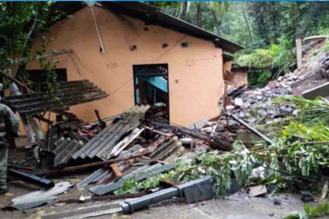 ගතවූ පැය 24 තුළ වැඩිම වැස්ස කිලිනොච්චියට