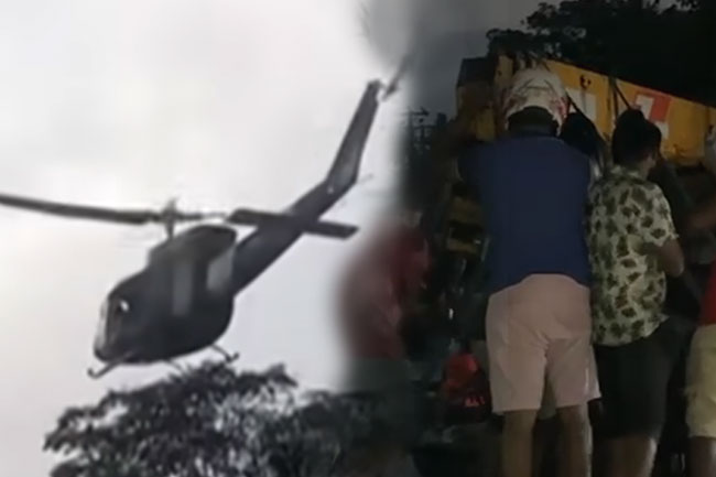 ලුණුවිල හෙලිකොප්ටර් අනතුරින් ගුවන් නියමුවා ජීවිතක්ෂයට 