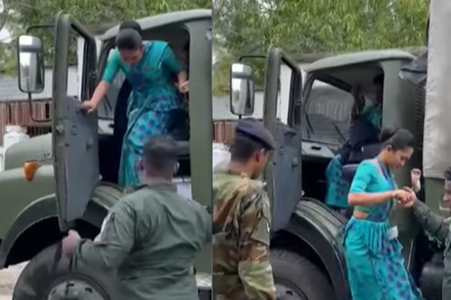 ගුවන් සේවිකාවන්ට යුද විරුවන්ගෙන්  ප්‍රවාහන පහසුකම්