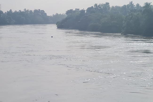 කැලණි ගඟේ ජල මට්ටම සුළු ගංවතුර මට්ටම දක්වා පහළට