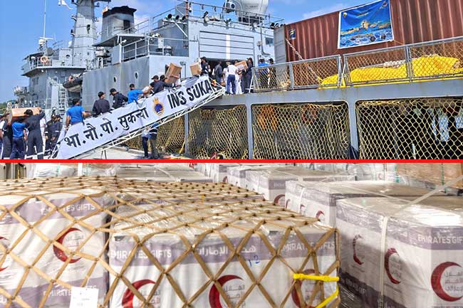 ජාත්‍යන්තර මානූෂීය සහනාධාර ශ්‍රී ලංකාවට