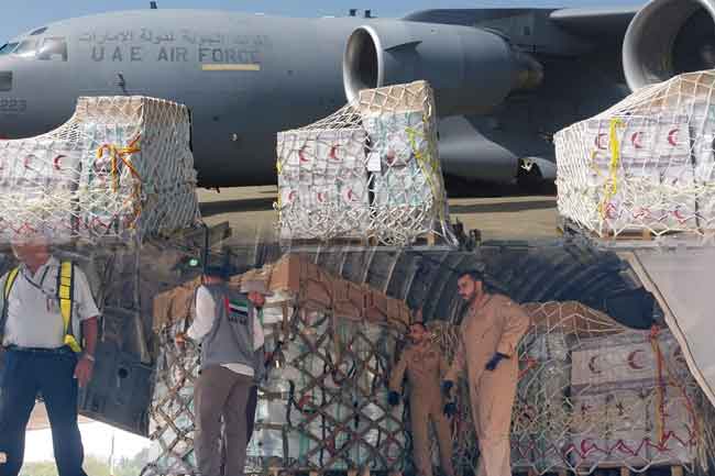 UAE සිට ආධාර රැගත් තවත් ගුවන් යානා 02ක් කටුනායකට