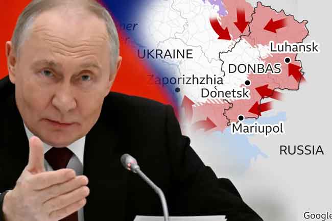 යුක්‍රේනයට එරෙහි යුද්ධය අවසන් කරන හැටි පුටීන් ඉන්දියාවේ දී කියයි