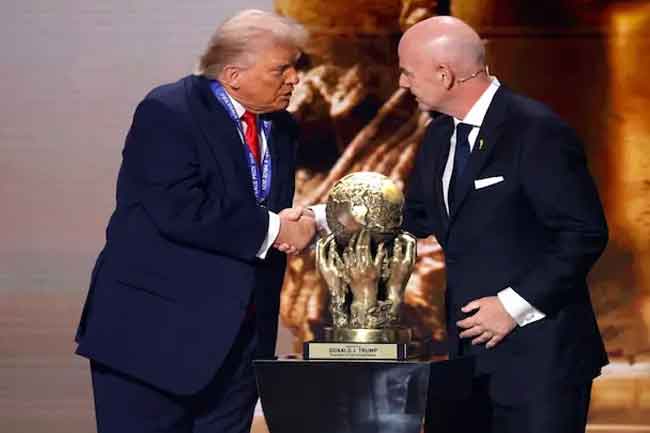 'FIFA සාම ත්‍යාගය' ජනාධිපති ට්‍රම්ප් දිනාගනී