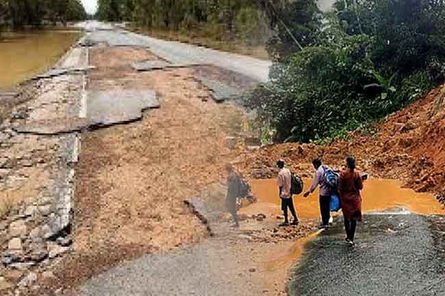 එළැඹෙන සතිය වන විට ආපදාවෙන් හානි වූ මාර්ග රථ වාහන ධාවනයට විවෘත කිරීමට අවධානය 