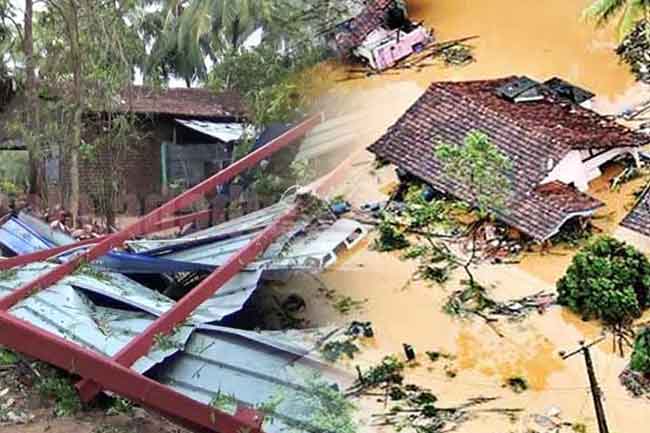 ආපදාවෙන් සම්පූර්ණයෙන් විනාශ වූ නිවාස ගණන 4,000 ඉක්මවයි