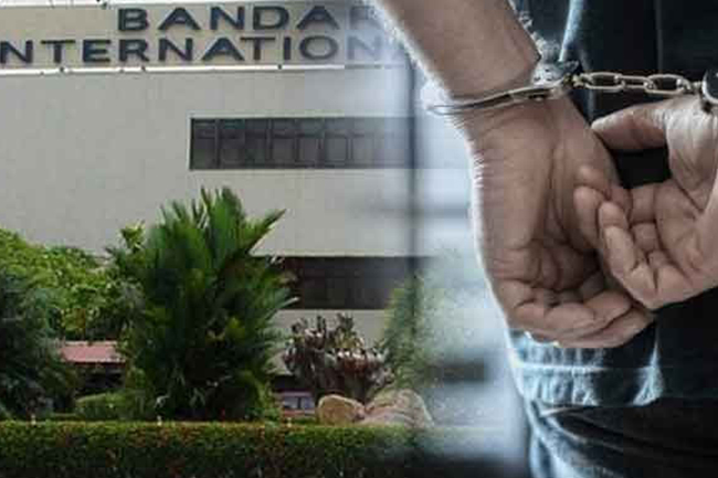 කුෂ් තොගයක් සමග දෙදෙනෙක්  ගුවන්තොටේදී අල්ලයි