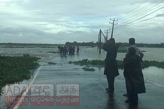 උතුරට නැගෙනහිරට සහ පොළොන්නරුව දිස්ත්‍රික්කයට මි.මී 100ට වැඩි වැසි