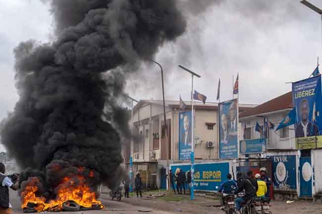 කොංගෝවේ බෝම්බ පිපිරීමකින් 30ක් මරුට