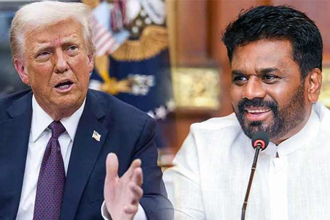 ජනාධිපති අනුරගෙන් ට්‍රම්ප්ට තුති