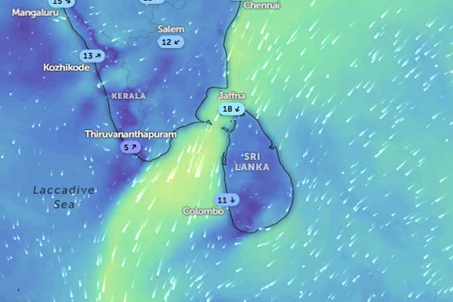 ඉදිරි පැය 36 ගැන කාලගුණ අනාවැකිය