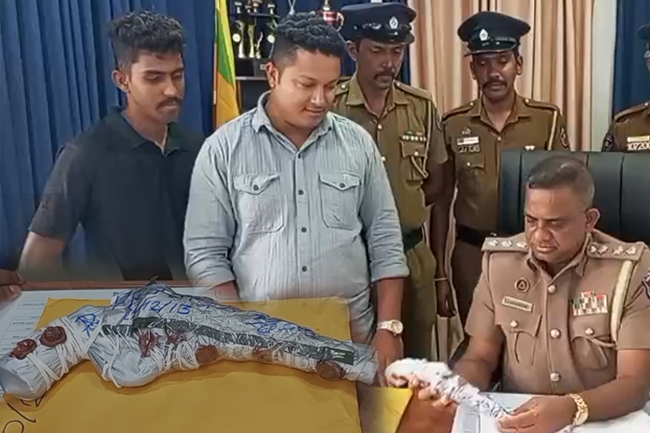 විදෙස් රටක නිෂ්පාදිත  රිවෝල්වරයක් සොයාගනී