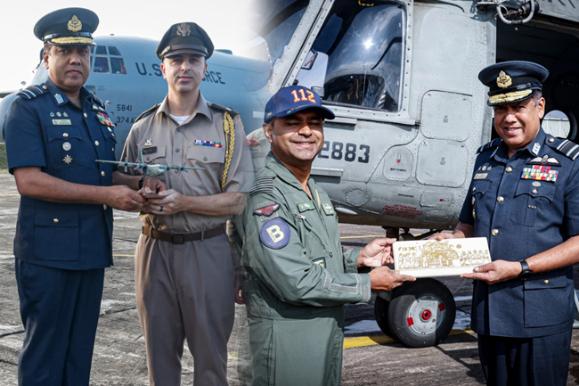 සහායට ආ ගුවන් යානයක් සහ හෙලිකොප්ටර් යානයක් දිවයිනෙන් පිටව යයි