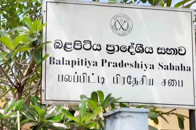 මාලිමාවට බලය හිමි බළපිටිය ප්‍රාදේශීය සභාවේත් අයවැය පරදියි
