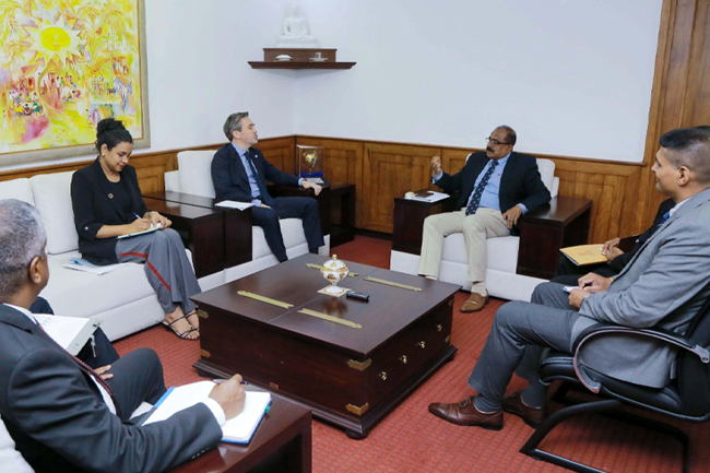 එක්සත් ජාතීන්ගේ සංවිධානයේ මෙරට නේවාසික සම්බන්ධීකාරක සහ ආරක්ෂක නි.ඇමති අතර හමුවක්